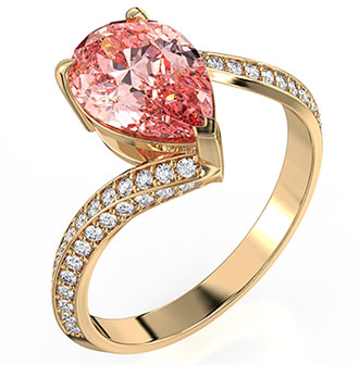 2 Carat Center Pink Lab Diamond-Coming Soon